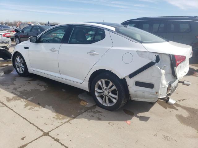 5XXGN4A70CG069678 - 2012 KIA OPTIMA EX WHITE photo 2