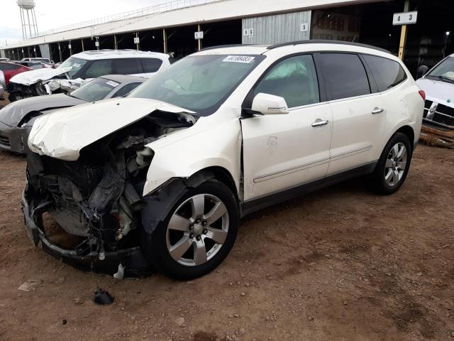 1GNKRLED4BJ152010 - 2011 CHEVROLET TRAVERSE LTZ WHITE photo 1