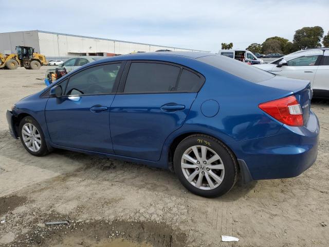 19XFB2F88CE059001 - 2012 HONDA CIVIC EX BLUE photo 2