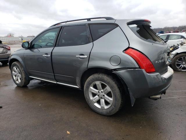 JN8AZ08WX6W516296 - 2006 NISSAN MURANO SL GRAY photo 2