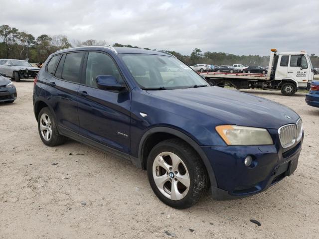 5UXWX5C54BL714501 - 2011 BMW X3 XDRIVE28I BLUE photo 4