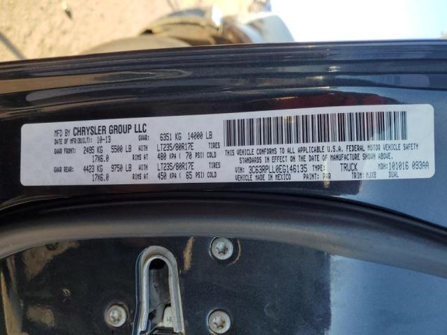 3C63RPLL0EG146135 - 2014 RAM 3500 SLT CHARCOAL photo 12