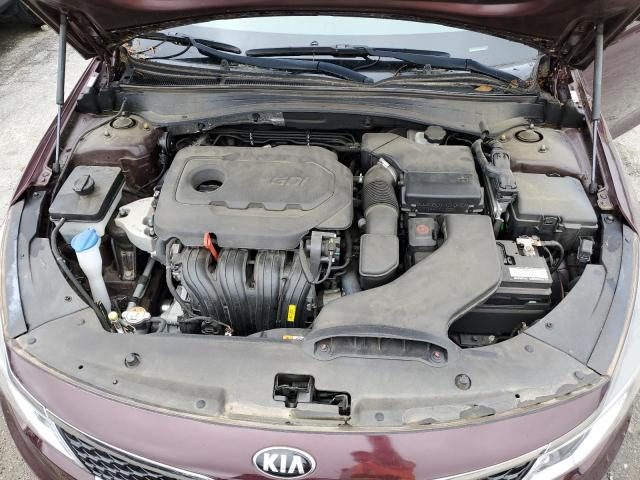 5XXGT4L34GG023602 - 2016 KIA OPTIMA LX BURGUNDY photo 11