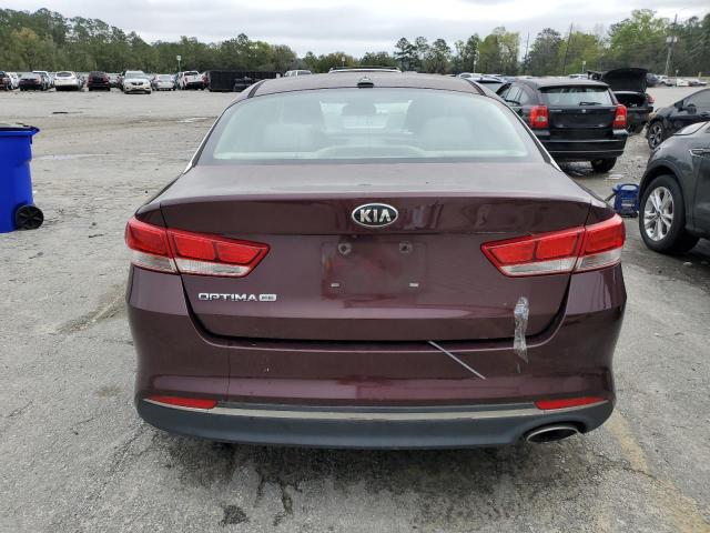 5XXGT4L34GG023602 - 2016 KIA OPTIMA LX BURGUNDY photo 6