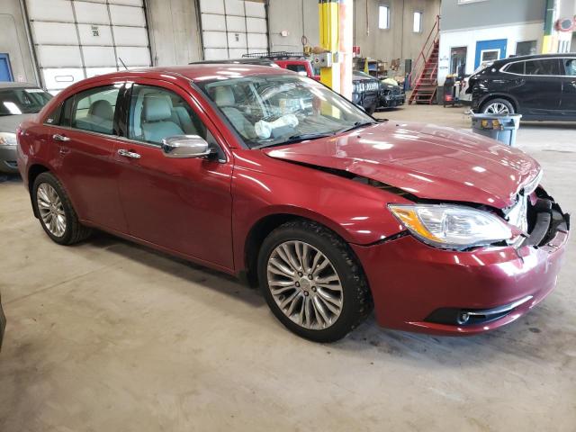 1C3CCBCB8CN230295 - 2012 CHRYSLER 200 LIMITED MAROON photo 4