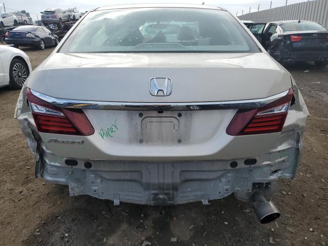 1HGCR2F33HA008116 - 2017 HONDA ACCORD LX TAN photo 6