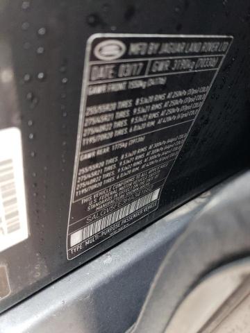 SALGV5FE3HA341682 - 2017 LAND ROVER RANGE ROVE AUTOBIOGRAPHY BLACK photo 14