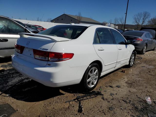 1HGCM66554A052507 - 2004 HONDA ACCORD EX WHITE photo 3