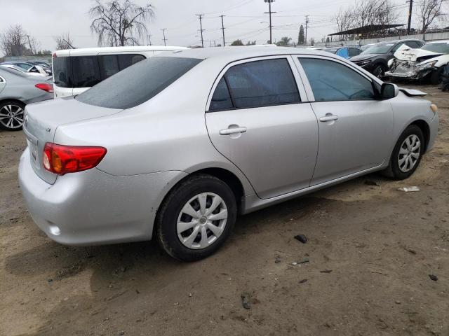 1NXBU4EE4AZ182753 - 2010 TOYOTA COROLLA BASE SILVER photo 3