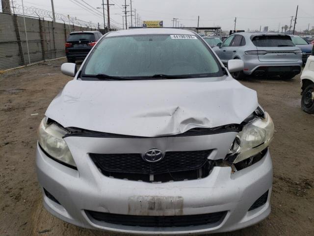 1NXBU4EE4AZ182753 - 2010 TOYOTA COROLLA BASE SILVER photo 5