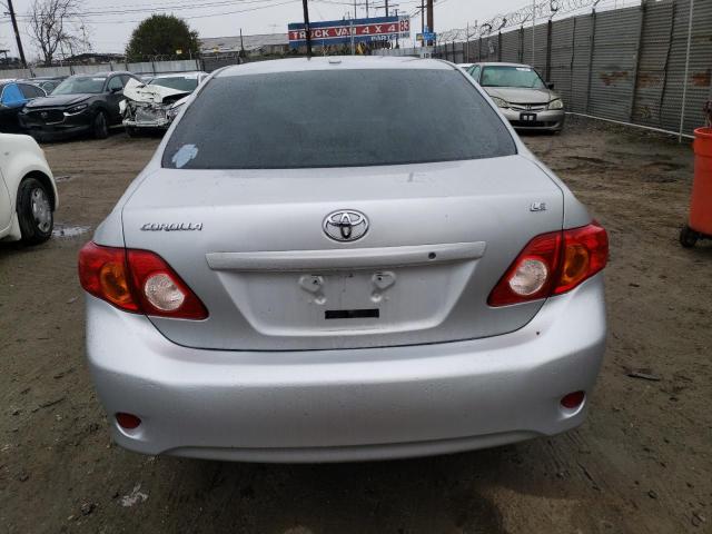 1NXBU4EE4AZ182753 - 2010 TOYOTA COROLLA BASE SILVER photo 6