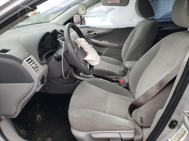1NXBU4EE4AZ182753 - 2010 TOYOTA COROLLA BASE SILVER photo 7