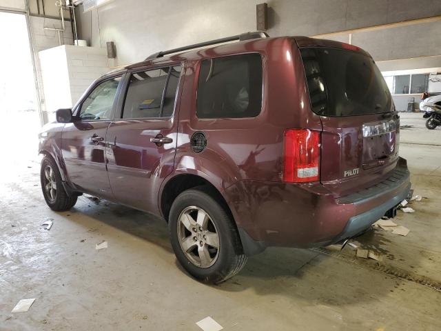 5FNYF4H5XBB074197 - 2011 HONDA PILOT EXL BURGUNDY photo 2