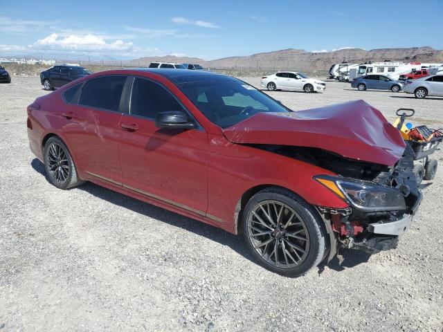 KMHGN4JB3JU285385 - 2018 GENESIS G80 SPORT RED photo 4