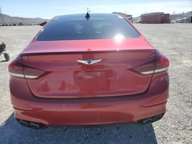 KMHGN4JB3JU285385 - 2018 GENESIS G80 SPORT RED photo 6