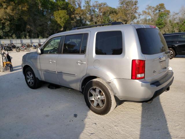 5FNYF3H81AB005885 - 2010 HONDA PILOT TOURING SILVER photo 2