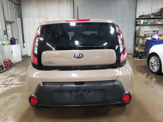 KNDJN2A29E7026211 - 2014 KIA SOUL TAN photo 6