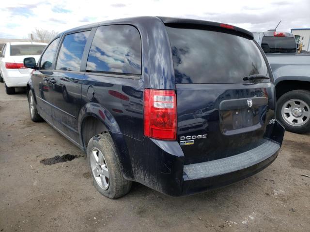 2D4RN4DE1AR146732 - 2010 DODGE GRAND CARA SE BLUE photo 2