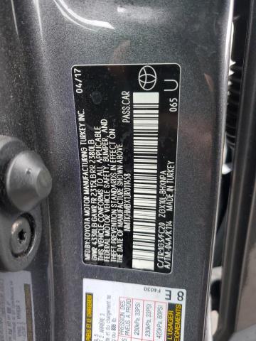 NMTKHMBX1JR011458 - 2018 TOYOTA C-HR XLE GRAY photo 13