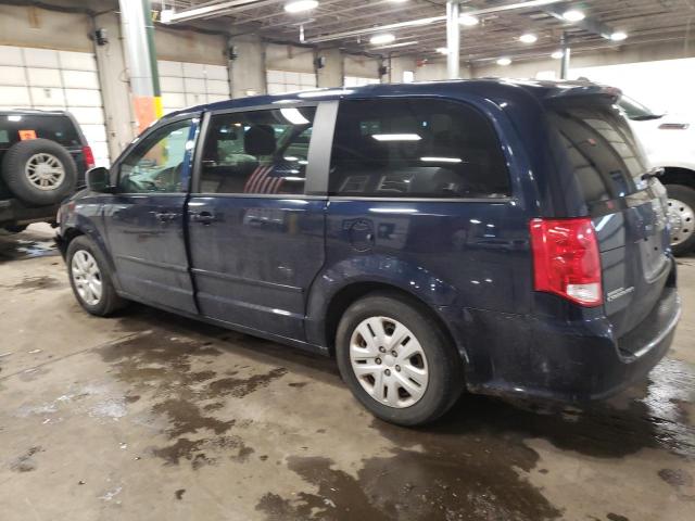 2C4RDGBG5FR624339 - 2015 DODGE GRAND CARA SE BLUE photo 2