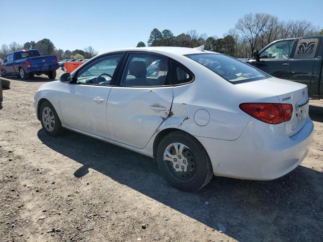 KMHDU4AD1AU069123 - 2010 HYUNDAI ELANTRA BLUE WHITE photo 2