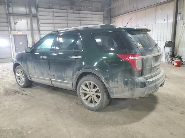 1FM5K8F82DGC23788 - 2013 FORD EXPLORER LIMITED GREEN photo 2