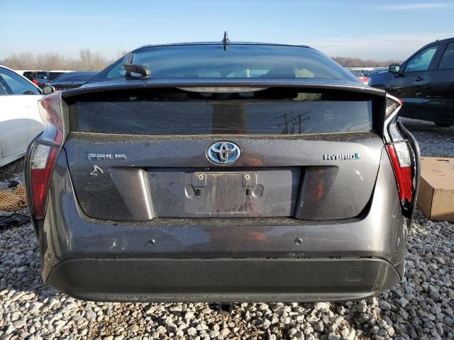 JTDKBRFU2J3592809 - 2018 TOYOTA PRIUS GRAY photo 6