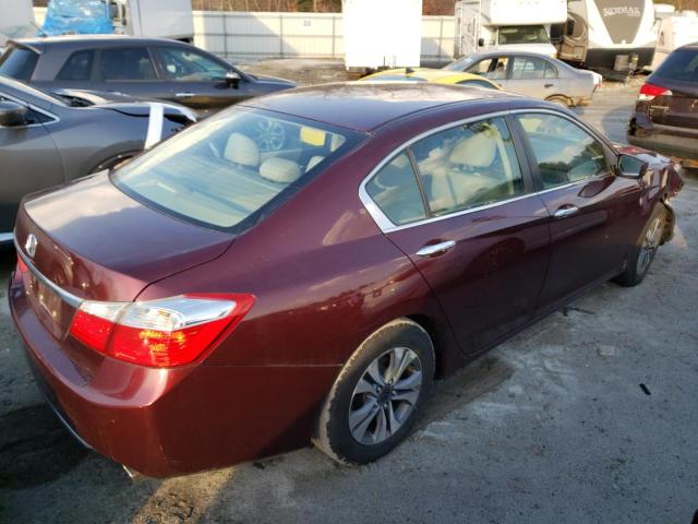 1HGCR2F30EA272759 - 2014 HONDA ACCORD LX BURGUNDY photo 3