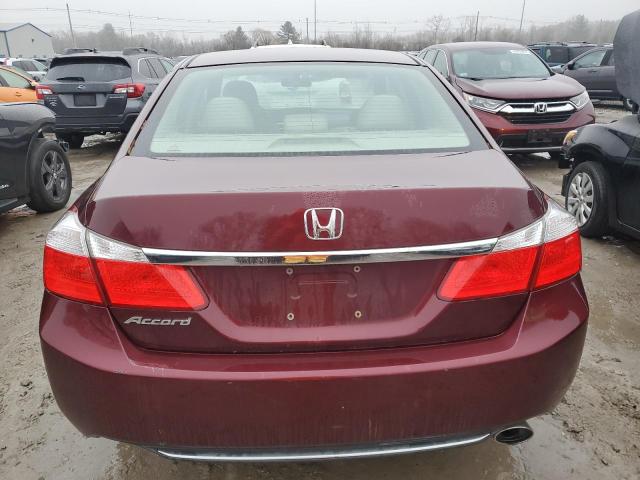 1HGCR2F30EA272759 - 2014 HONDA ACCORD LX BURGUNDY photo 6