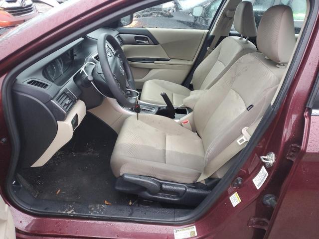 1HGCR2F30EA272759 - 2014 HONDA ACCORD LX BURGUNDY photo 7