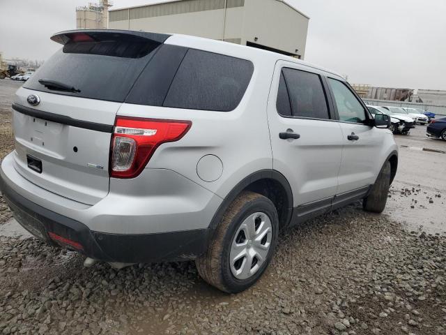 1FM5K8ARXEGA28586 - 2014 FORD EXPLORER POLICE INTERCEPTOR SILVER photo 3