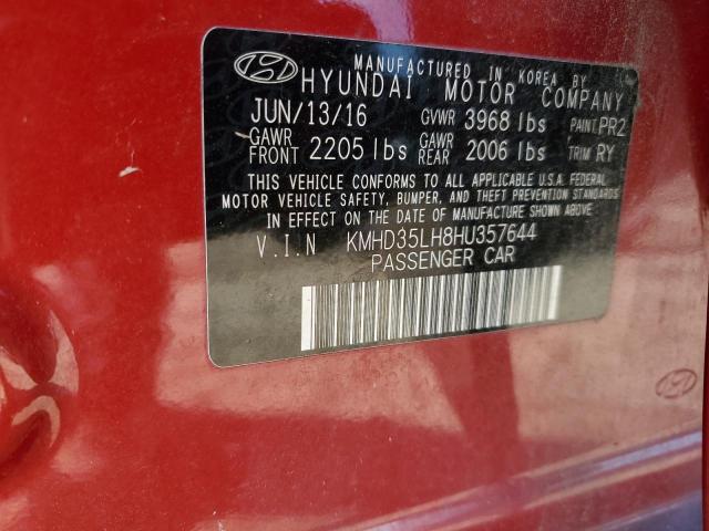 KMHD35LH8HU357644 - 2017 HYUNDAI ELANTRA GT RED photo 13