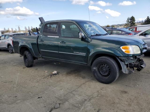 5TBDT441X4S458384 - 2004 TOYOTA TUNDRA DOUBLE CAB SR5 GREEN photo 4