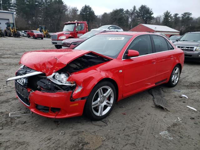 WAUDF78E48A125076 - 2008 AUDI A4 2.0T QUATTRO RED photo 1