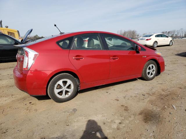 JTDKN3DU1C5453611 - 2012 TOYOTA PRIUS RED photo 3