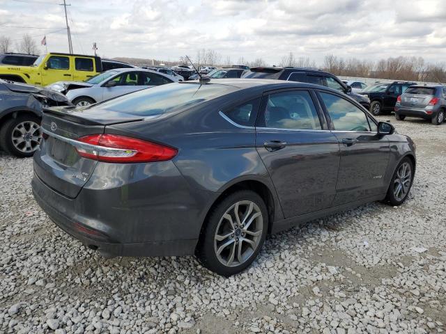 3FA6P0LU3JR255849 - 2018 FORD FUSION SE HYBRID CHARCOAL photo 3