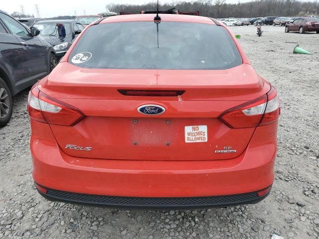 1FADP3F25DL291726 - 2013 FORD FOCUS SE RED photo 6