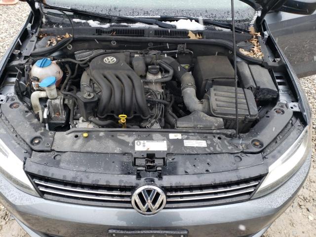 3VW1K7AJ4EM442148 - 2014 VOLKSWAGEN JETTA BASE GRAY photo 11