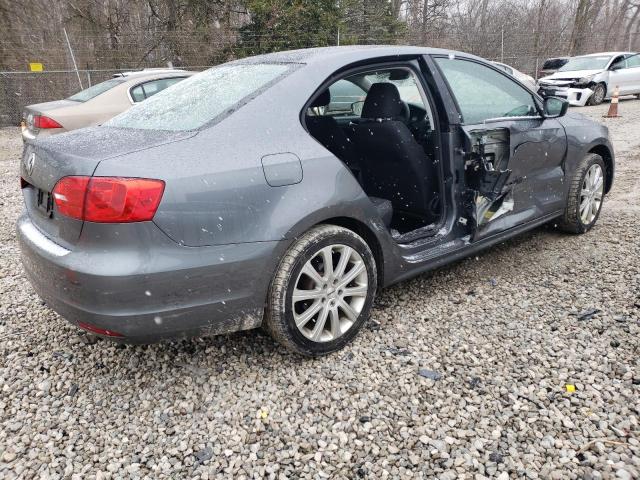 3VW1K7AJ4EM442148 - 2014 VOLKSWAGEN JETTA BASE GRAY photo 3