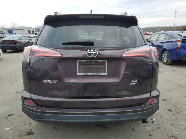 2T3BFREV3JW783098 - 2018 TOYOTA RAV4 LE PURPLE photo 6