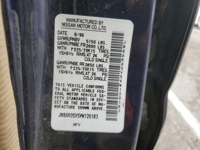 JN8AR05Y5VW120183 - 1997 NISSAN PATHFINDER LE 蓝色 照片 14