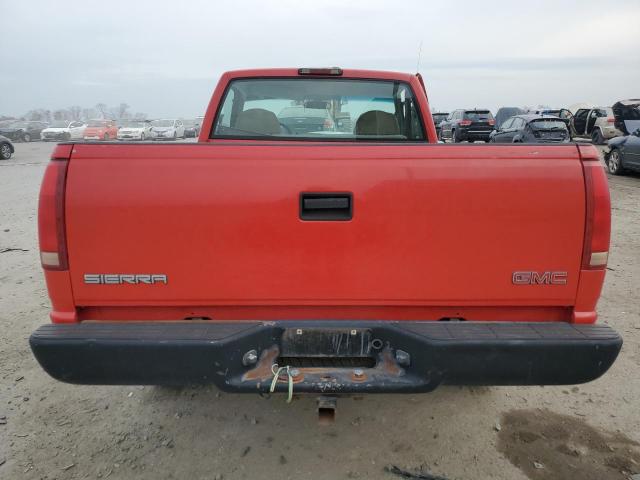 1GTEC14W1WZ553973 - 1998 GMC SIERRA C1500 RED photo 6