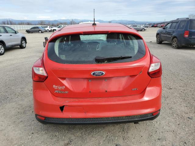 1FAHP3M29CL208186 - 2012 FORD FOCUS SEL RED photo 6