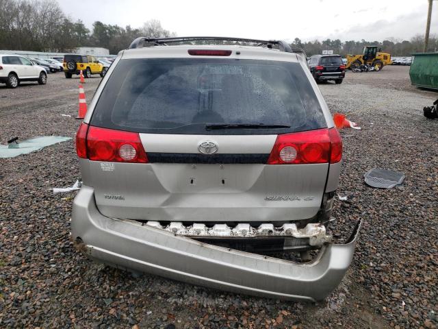 5TDZK23C47S004935 - 2007 TOYOTA SIENNA CE SILVER photo 6