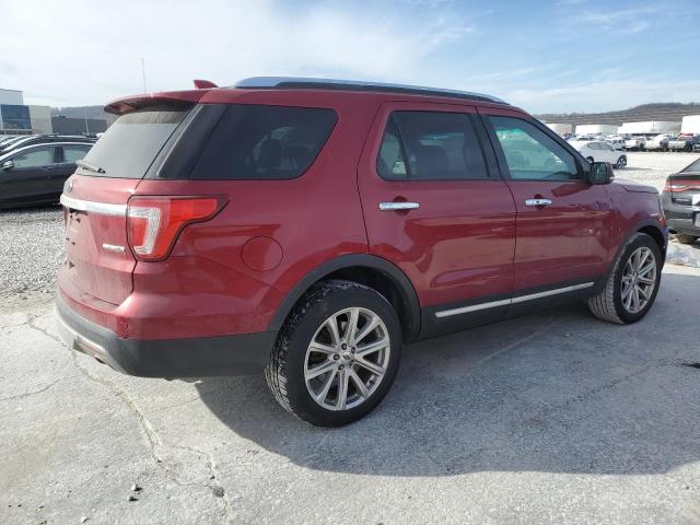 1FM5K7F84GGB96544 - 2016 FORD EXPLORER LIMITED RED photo 3