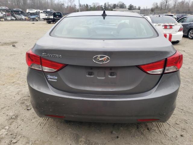 5NPDH4AE6DH221185 - 2013 HYUNDAI ELANTRA GLS GRAY photo 6