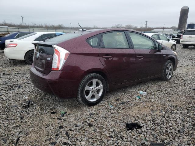 JTDKN3DU4D5587658 - 2013 TOYOTA PRIUS MAROON photo 3