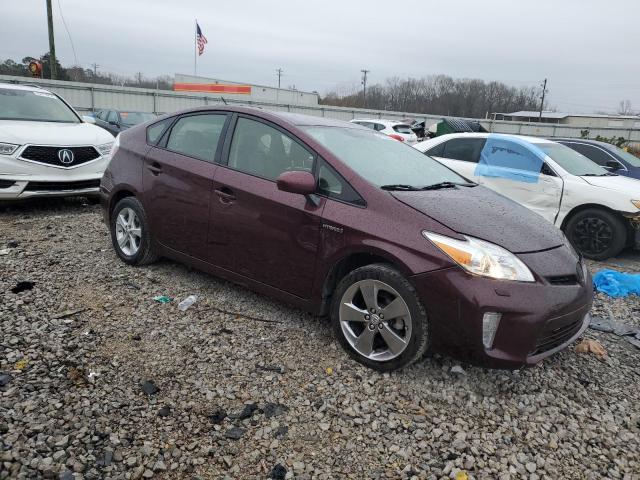 JTDKN3DU4D5587658 - 2013 TOYOTA PRIUS MAROON photo 4