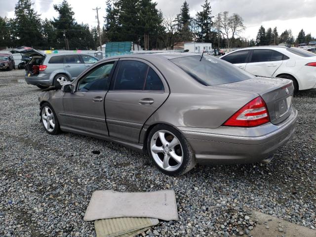 WDBRF40J65F559528 - 2005 MERCEDES-BENZ C 230K SPORT SEDAN SILVER photo 2