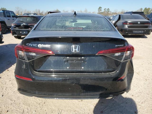 2HGFE2F56NH533906 - 2022 HONDA CIVIC SPORT BLACK photo 6